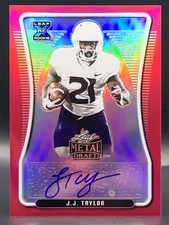 2020 Leaf Metal Draft J.J. Taylor Rainbow Pink Auto /20 - Arizona Wildcats