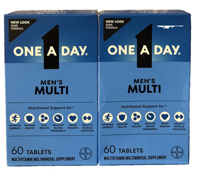 One a Day Men's Multivitamin 120 Tablets 60 Each Exp 6/2027