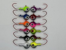 1oz Walleye Jig Heads, Detroit River, St Clair River Lot of 12, + Stingers! 