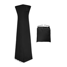 Waterproof 90 In. X 23 In. X 23 In. Black Fabric Patio Heater Cover
