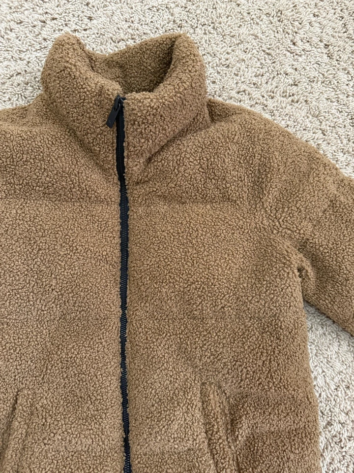 Jaqueta Abercrombie And Fitch Kids Sherpa forrada de veludo tamanho 13/14 - Imagem 3 de 4