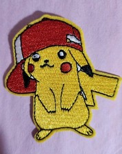 Pikachu Pokemon Sew or Iron On Embroidered Applique Patch 2.5 X 2"
