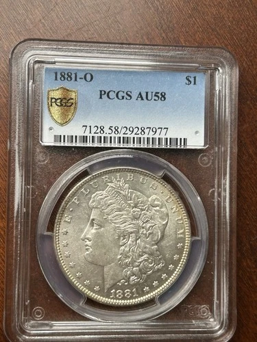 1881 O Morgan Silver Dollar PCGS AU 58 Almost Uncirculated High Grade Coin!