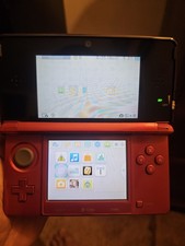 Nintendo 3DS Handheld System Flame Red, Comes with Charger