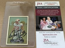 Joe Thomas *Cleveland Browns* Autograph/Signed Topps Card - JSA COA