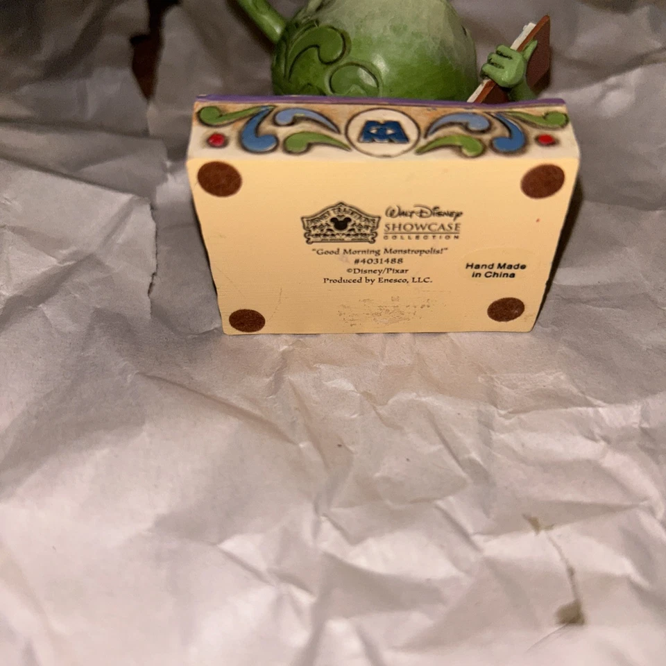 Estatueta Jim Shore Disney Traditions Monster Inc Mike Wazowski rara sem caixa - Imagem 4 de 4