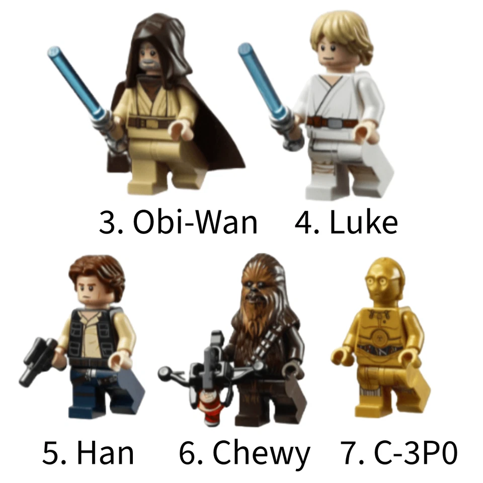 Mos Eisley Cantina - Lot of 20 custom minifigures - star wars lego 75290 - Image 3 of 4