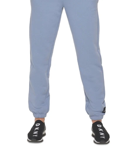 DKNY Women's High Waisted Joggers Blue Size X-Large - Picture 3 of 3