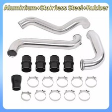 3 Polished Intercooler Pipe Boot Kit For 2011-2016 Gmc Chevy 6.6l Lml Duramax