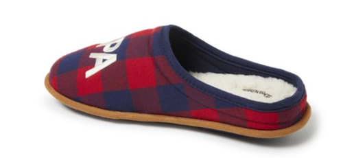 Dearfoams Men's Papa Bear Plaid Clog Slippers NWT Size 9-10 - 第 4/5 張圖片