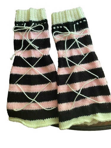 Lele Sadoughi Embellished Striped Ribbed Ear Warmer Color  display picture 1