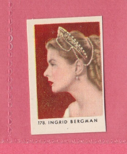 Ingrid Bergman Vintage 50er Jahre Film Filmstar Karte #178