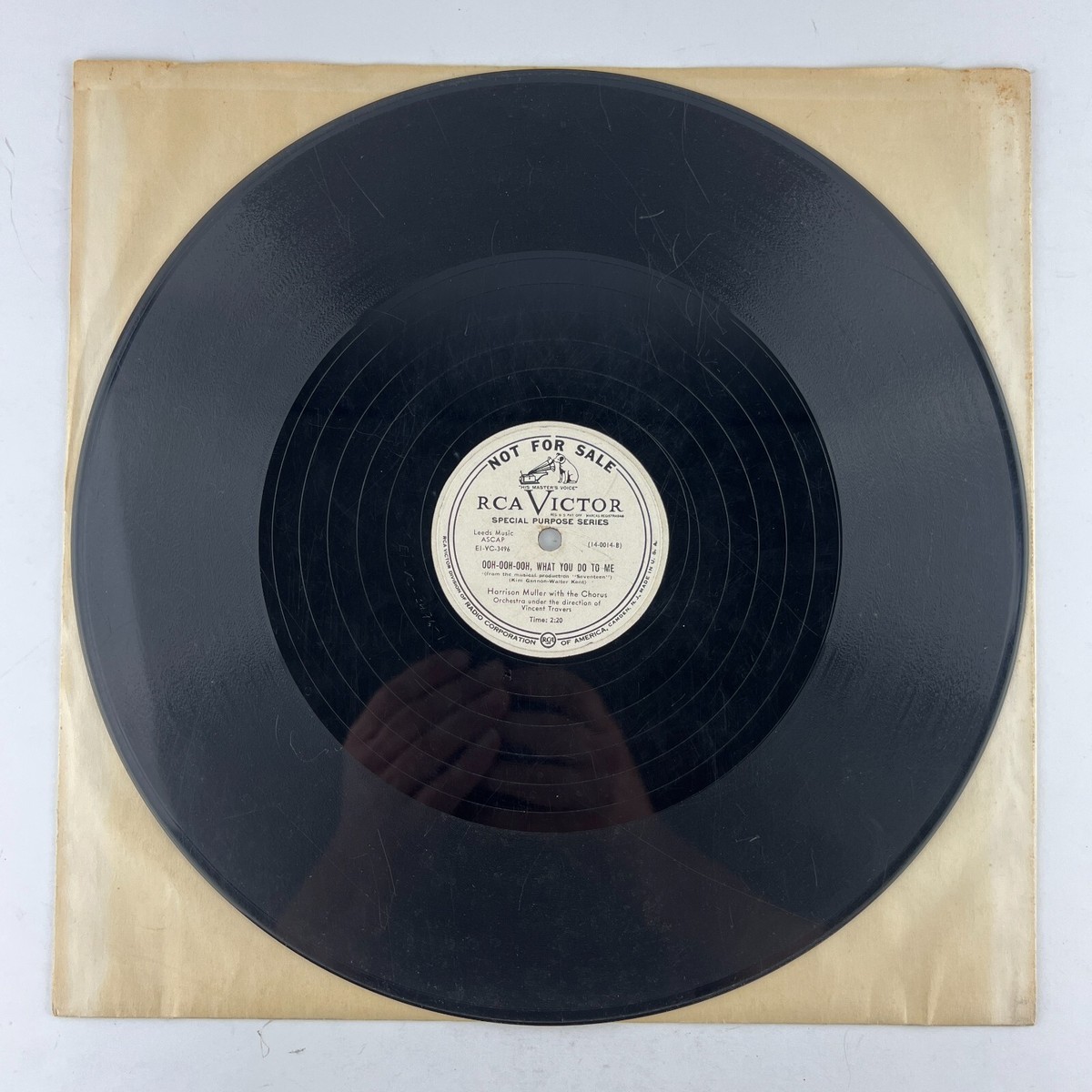 RCA Victor Special Purpose Series PROMO 12