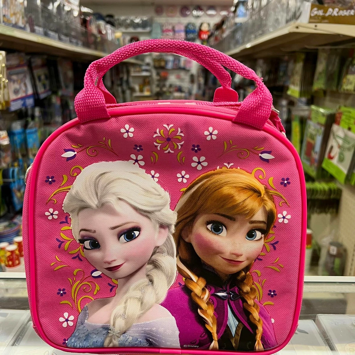 Disney Frozen Elsa & Ana Insulated Lunch Box School Bag - PINK