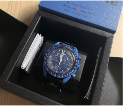 【新品未使用】Swatch×Omega Mission to Neptune Swatch Moonswatch 