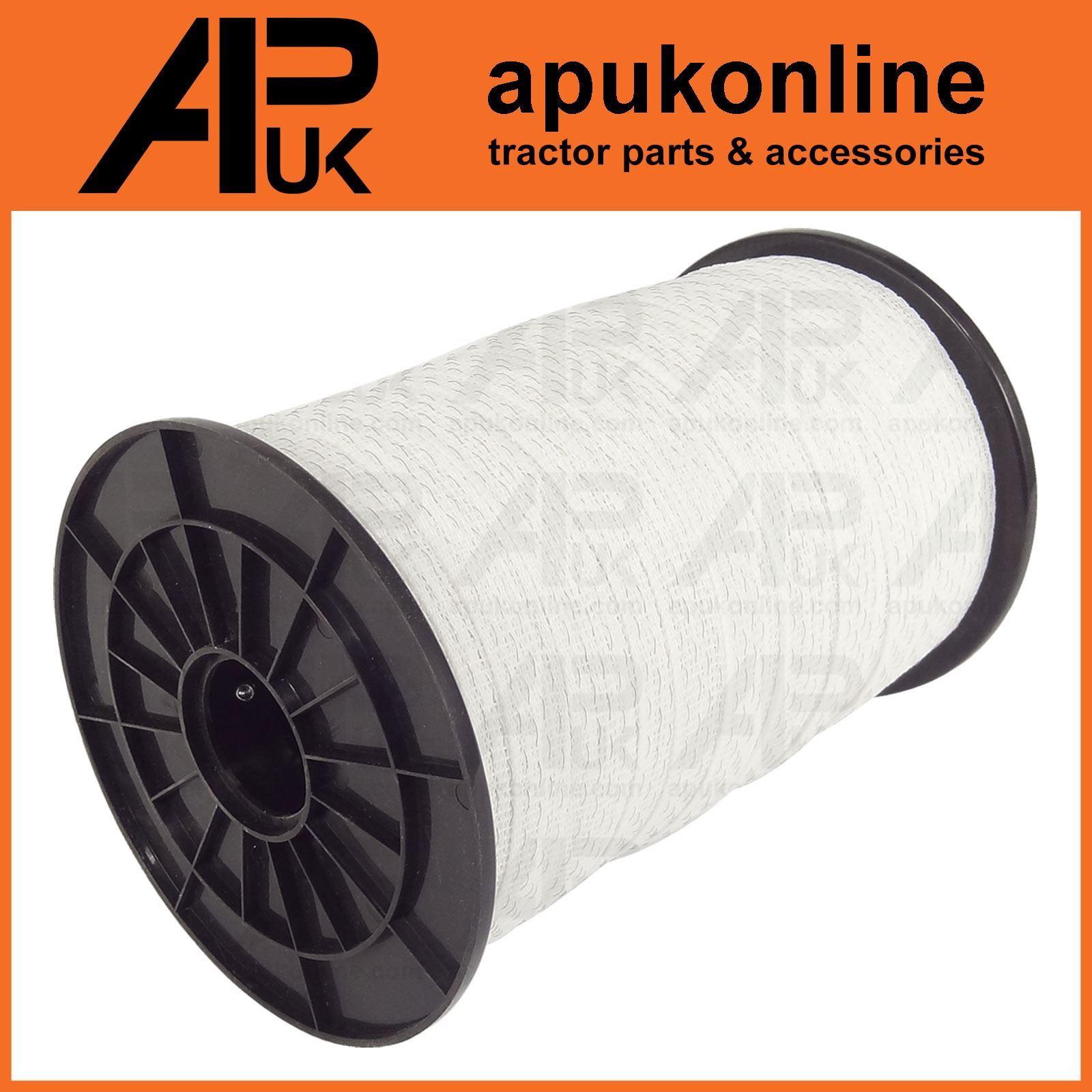 Electric Fence Ribbon Tape 200m x 20mm White Poly Fencing Horse Pony