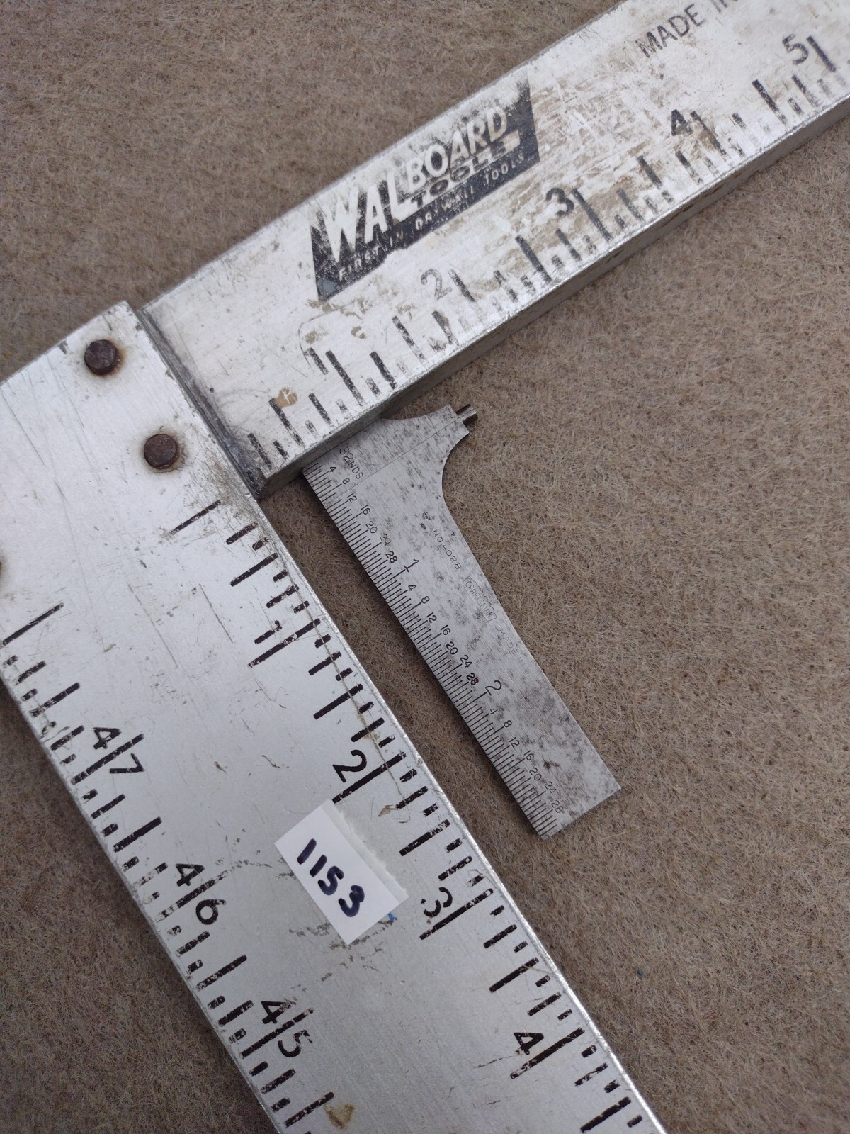Vintage USA Caftsman Pocket Slide Caliper Inside Outside Compact No. 4028 Crown