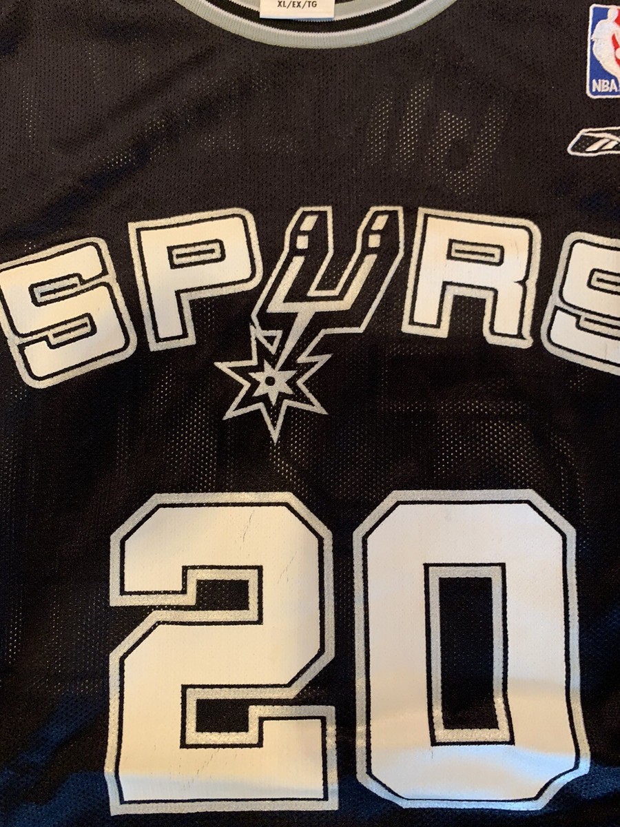 Vintage San Antonio Spurs Manu Ginobili 20 Jersey Size XL