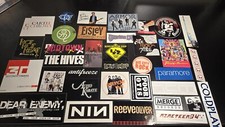 65 X Rock Band Logo Stickers Decal Lot Punk Music Vinyl Heavy Metal Car Bumper