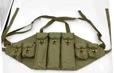 Vietnam War Era Chicom Chinese T56 Chest Rig Ammo Pouch Bandolier Marked 1966