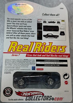 Hot Wheels Real Riders Series 7 , '65 Mustang, 1269/10000 , Free