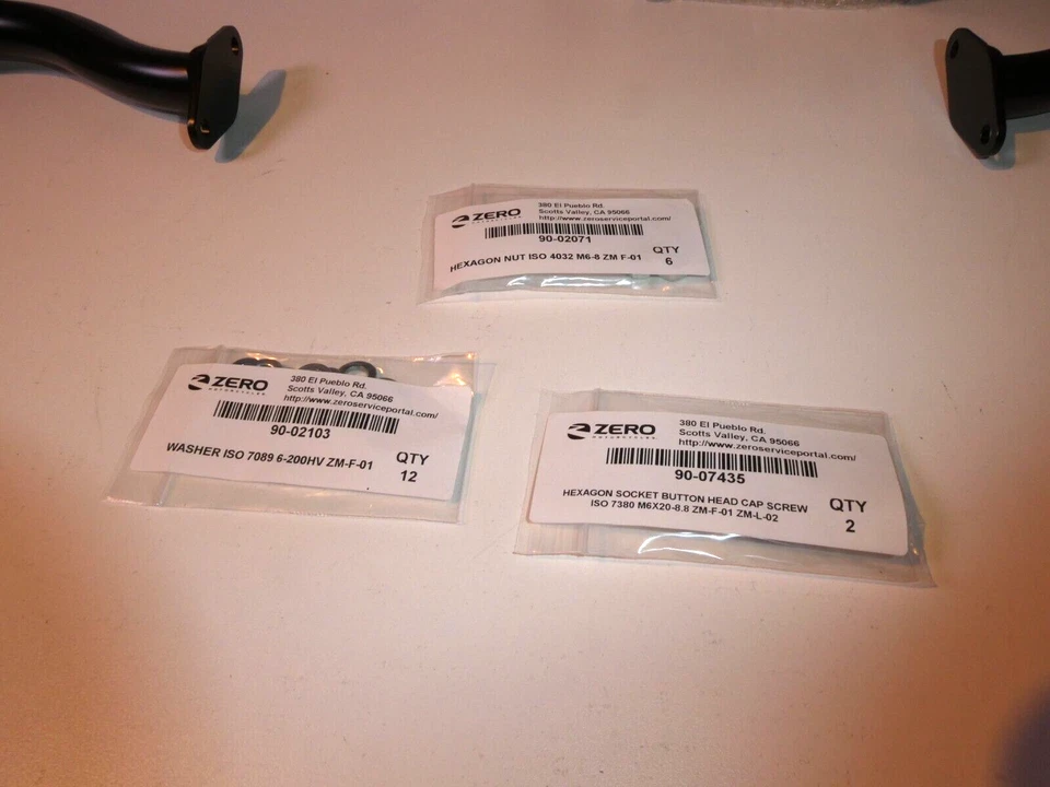 Kit de protección de barra de cuadro FX Zero Electric Motorcycles polvo negro 10-0802803 HB Foto 4 de 4