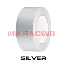 4D Semi Gloss Carbon Fiber Racing Stripes Vinyl Wrap Rally Sticker 10/25/50 Feet