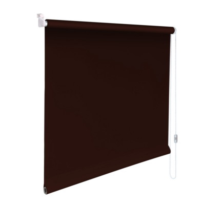 Mini-Rollo Klemmfix Klemmrollo Easyfix Sichtschutz - Höhe 210 cm dunkelbraun