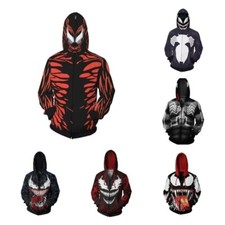 Spider-Man Hoodie Coat Jacket Sweatshirt Men 3D Cosplay Costume Coat Men
