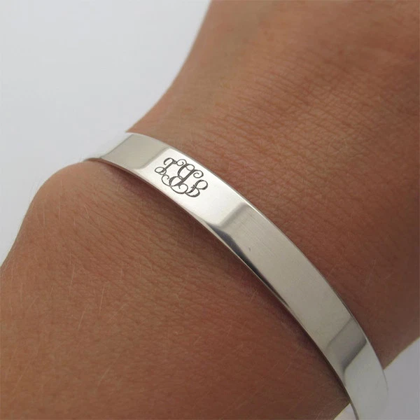 Monogram cuff bracelet deals