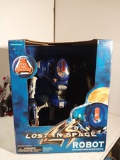 1997 Lost In Space Robot Battery Operated 10" Robot Talks Moves New In Box D5