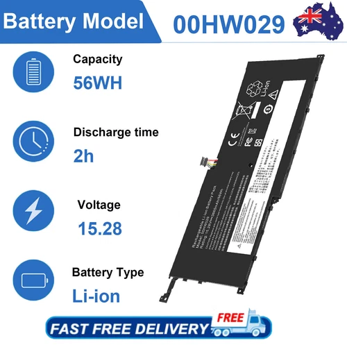 00HW029 Battery For Lenovo X1 Yoga Carbon 4th 00HW028 01AV438 01AV439 56Wh NEW - Picture 1 of 11