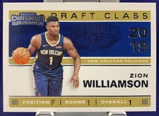 Panini Contenders 2019-20 ZION WILLIAMSON PELICANS DRAFT CLASS RC ROOKIE Card #1