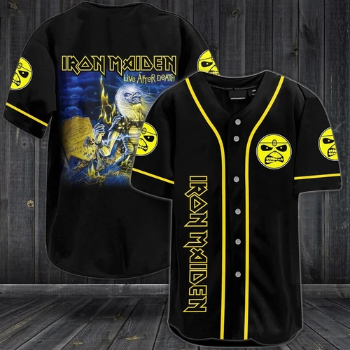 New IRON MAIDEN Band BASEBALL JERSEY