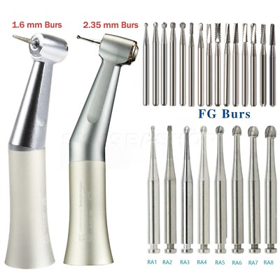 NSK Style Dental Contra Angle Slow Low Speed Handpiece Push Button For RA/FG BUR
