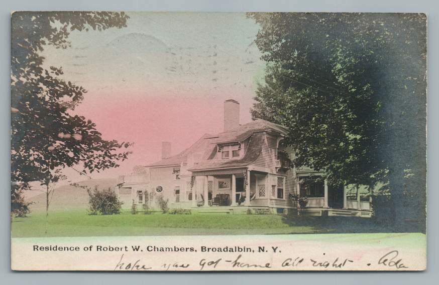 Robert Chambers House BROADALBIN New York RPPC Hand Colored Antique
