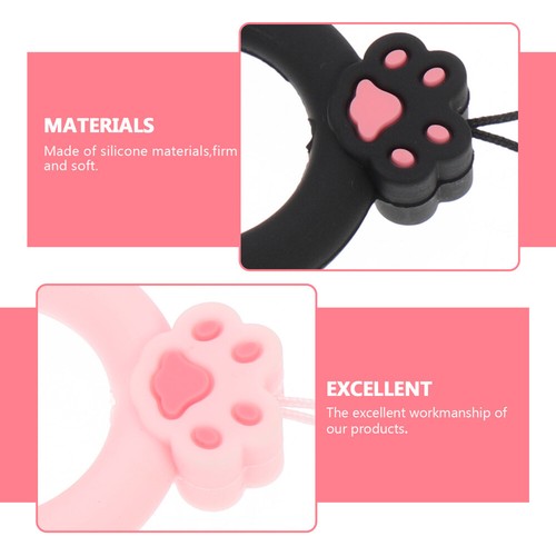 2 Pcs Mobile Phone Lanyard Keychain Women's Silicone Cellphone Strap - Zdjęcie 9 z 12