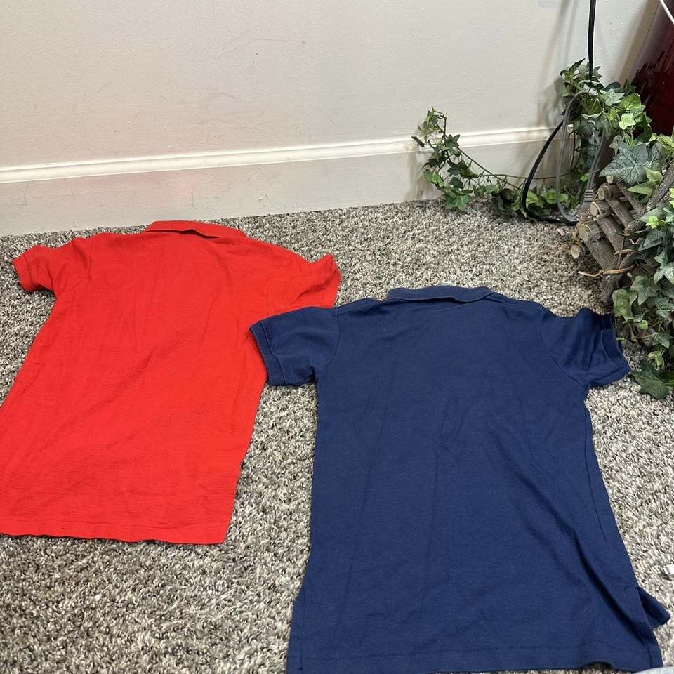 vintage Kids Polo Shirt Bundle Ralph Lauren / Izod Lascoste Boys Size 8 Blue Red - Image 3 of 3
