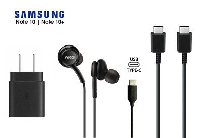 Samsung S20 Accessories OEM Charger Type C AKG USB-C Cable NEW Note 10 Plus 5G