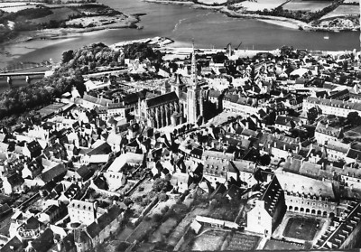 Karte TREGUIER Gesamtansicht Die Kirche und das Kloster