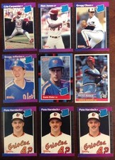 Donruss Baseball 9 Card Lot Rated Rookies Ungraded MLB GnuTradingCards
