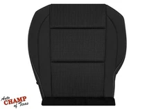 For 2013 2014 Nissan Titan S SV SL SE -Driver Side Bottom Cloth Seat Cover Black