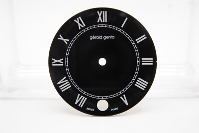 Gerald Genta Retro Classic schwarz Spiegel Zifferblatt 25,5 mm
