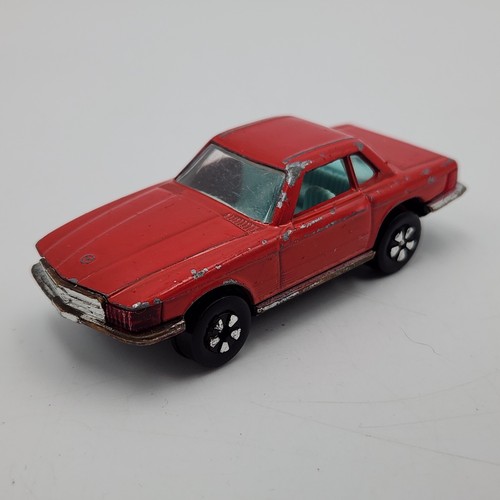 Playart Mercedes Benz 350SL Red Diecast Car Made In Hong Kong #8 - Picture 2 of 11