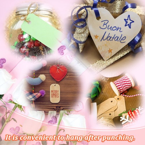 3 Pieces Metal Handheld Paper Punch Single-Hole Tag Punch Set with Plastic Ha... - Picture 6 of 7