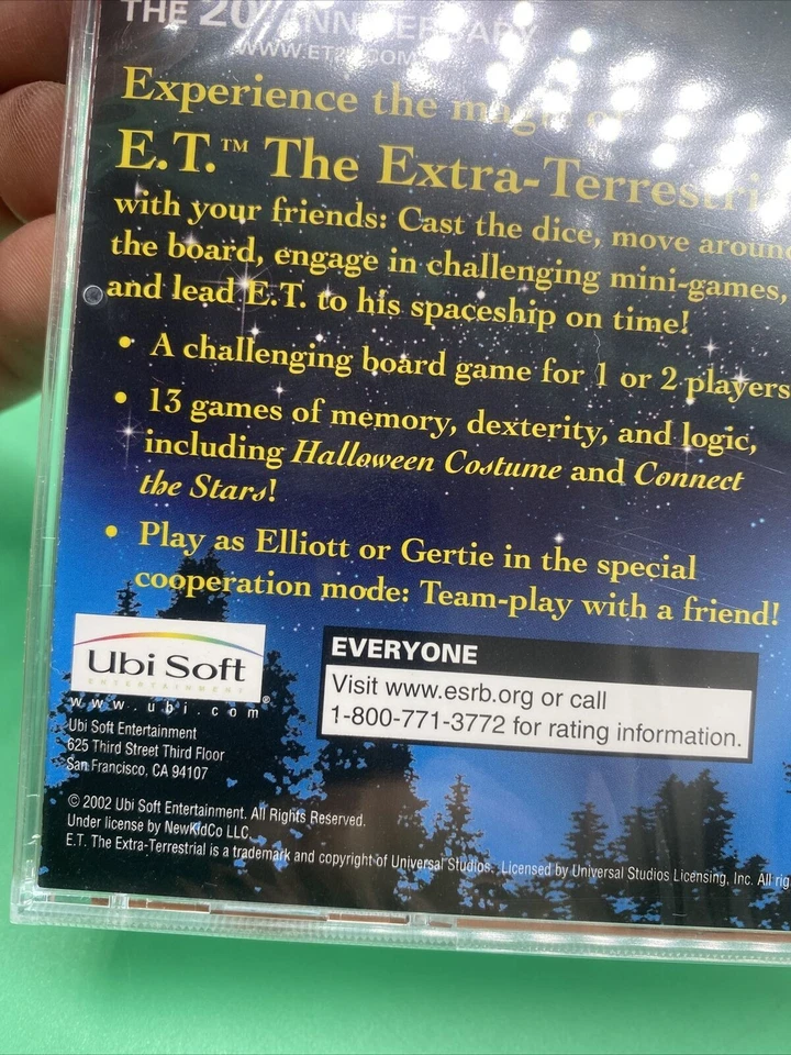 NEW 2002 E.T. 20th Anniversary Away From Home PC CD Rom Video Game by Ubisoft - Image 4 of 4