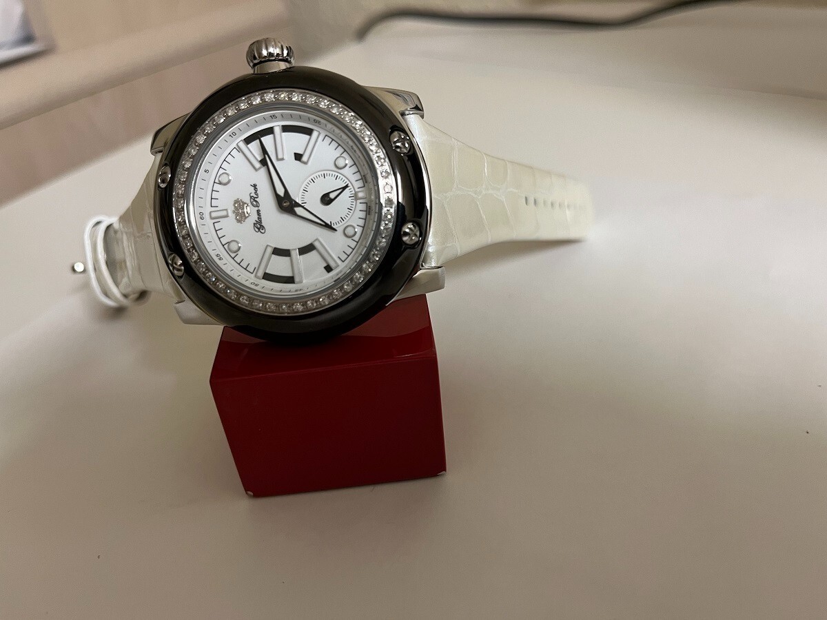 ロッククライマ〜 GLAM ROCK Miami GR30001D1 Diamond bezel ceramic/SS case watch