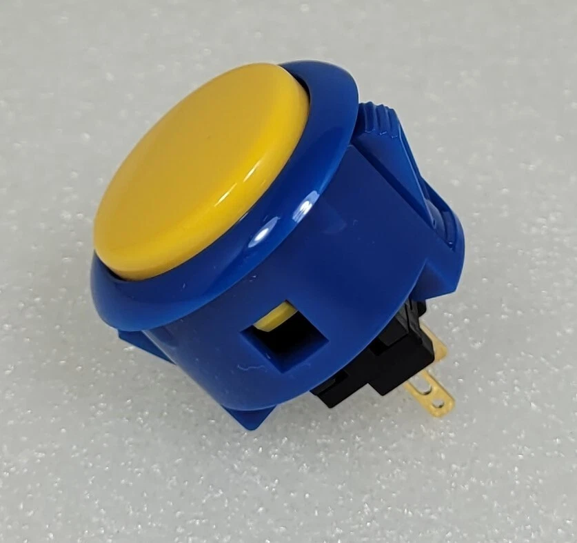 8 шт. Sanwa подлинный кнопки смесь Royal синий Y и желтый джойстик видео игры аркады - Изображение 2 из 4