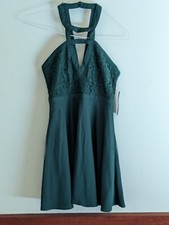 Lulus Dark Green Dress, Small