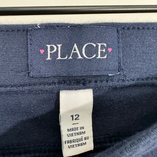 The Children’s Place Big Girl’s Size 12 Blue Ponte Knit Stretch Pull On Jeggings - Picture 3 of 6